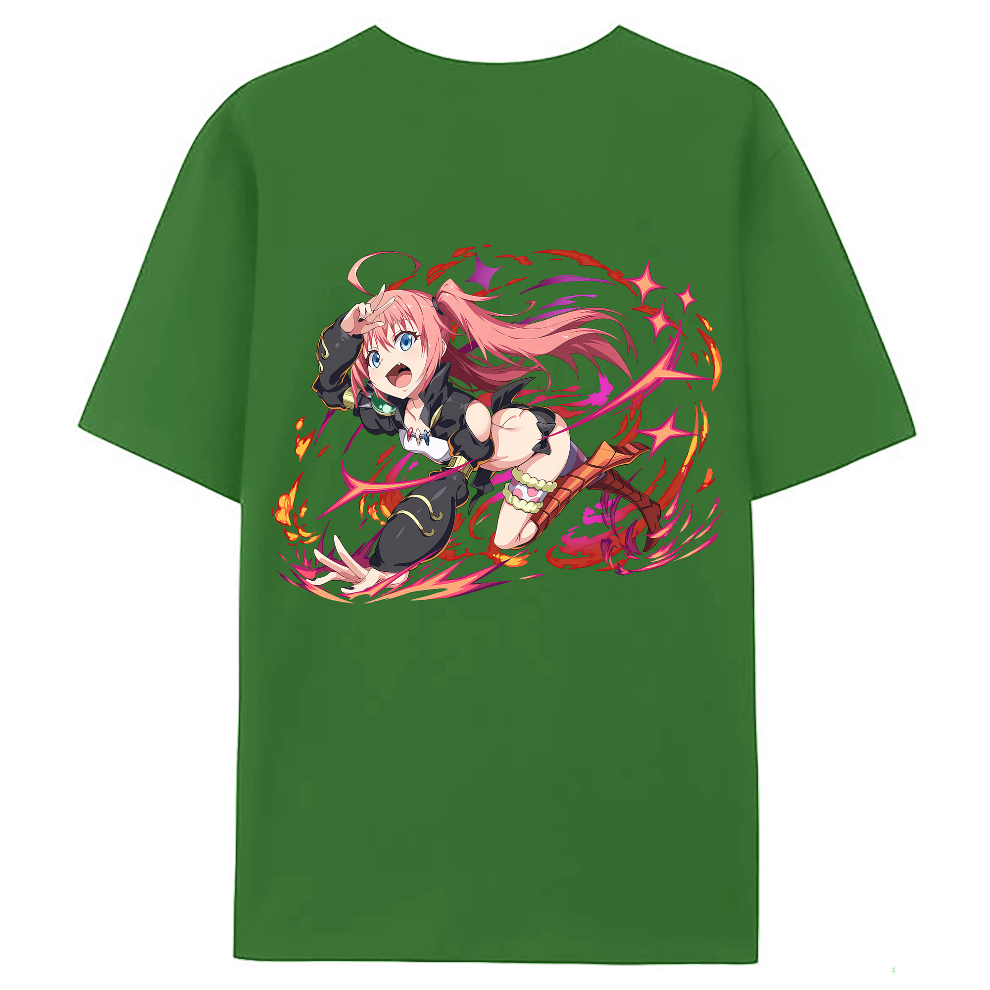 （画像用） 転スラ Regarding Reincarnated to Slime レディース半袖Tシャツ(バックプリント)
